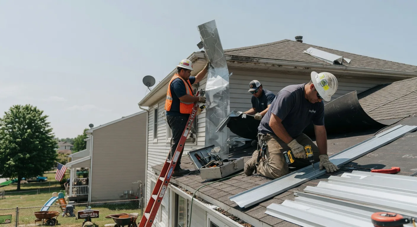 Storm Damage Metal Roof Repair in Emmons, MN